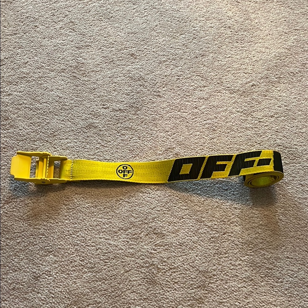 Off-White Yellow Industrial Belt
